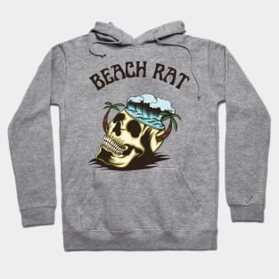 beach rat skull design Hoodie